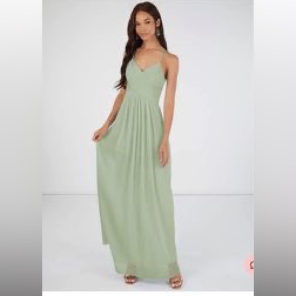 Azazie Sage Green Dress